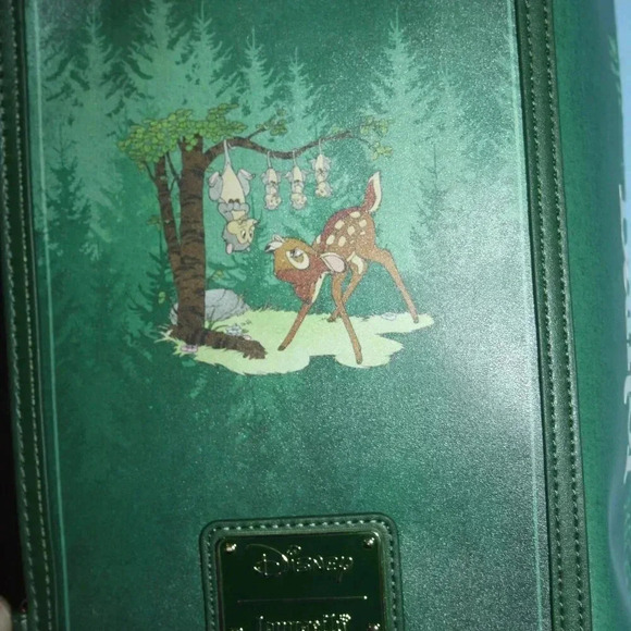 LOUNGEFLY DISNEY CLASSIC BOOKS BAMBI COVERTIBLE CROSS BODY BAG RARE NWT - Picture 12 of 16